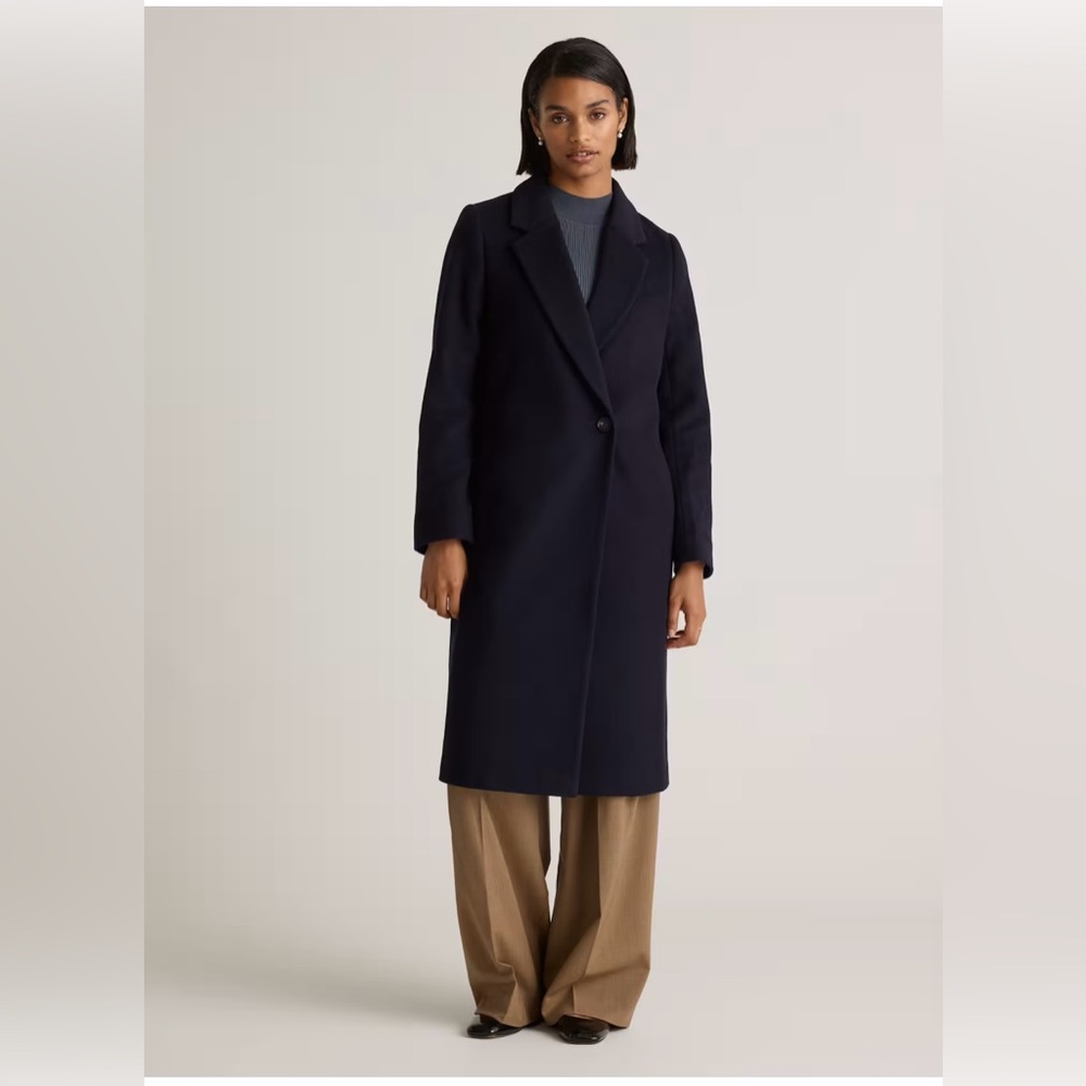 Quince Navy Pea Coat